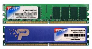 1GB PATRIOT 1GB PC2-6400 CL5 DIMM {PSD21G8002}