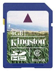KINGSTON 4GB SDHC CARD CLASS 4