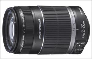 CANON LENSE EF-S 55-250mm IS  f/4-5.6